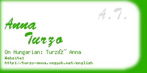 anna turzo business card